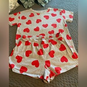 Old Navy crop top, shorts PJ set. Size M.